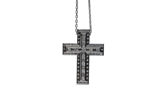 Damiani Belle Epoque Baguette Diamond and Princess Cut Diamond