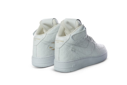 Louis Vuitton x Nike Air Force 1 by Virgil Abloh White leather High Top Sneaker
