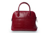 Hermes Bolide 31 Alligator Braise A Stamp красный