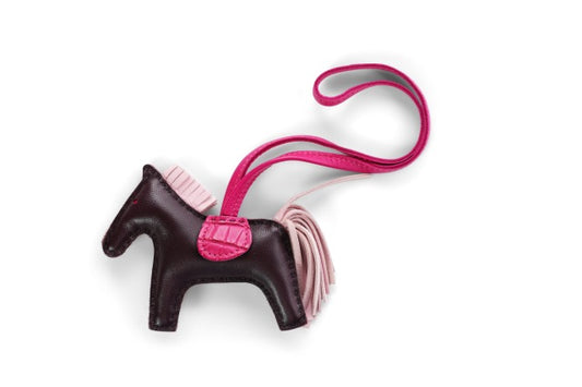 Hermes Rodeo Charm PM Rose Mexico Pink