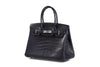 Hermes Birkin Verso 30 Crocodile Alligator Matte Blue/Rose