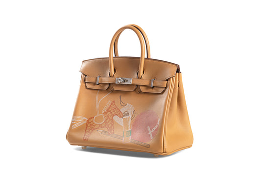Hermes Birkin 25 In and Out Swift, Chai