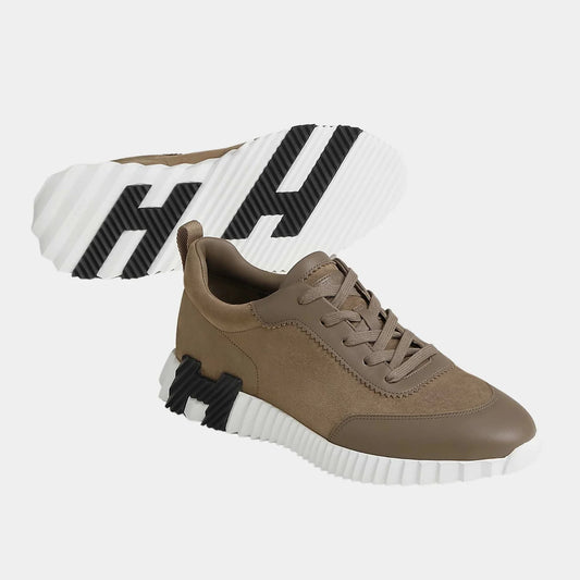Hermes Bouncing Sneaker Suede and Calfskin Men