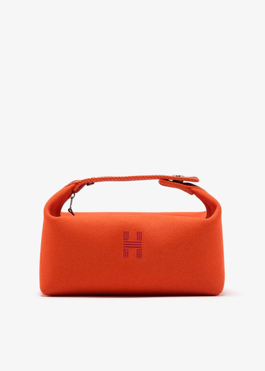 Hermes Bride a Black PM Canvas orange
