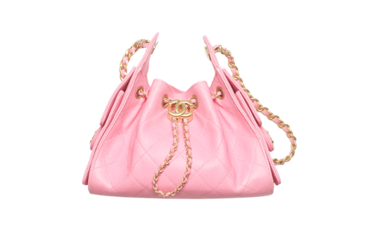 Chanel Handbag25 Pink Mini Grained Calfskin & Gold Tone