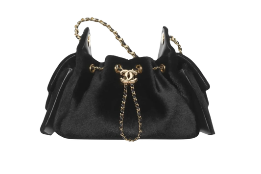 Chanel Handbag25 Black Mini Lambskin &  Gold Tone