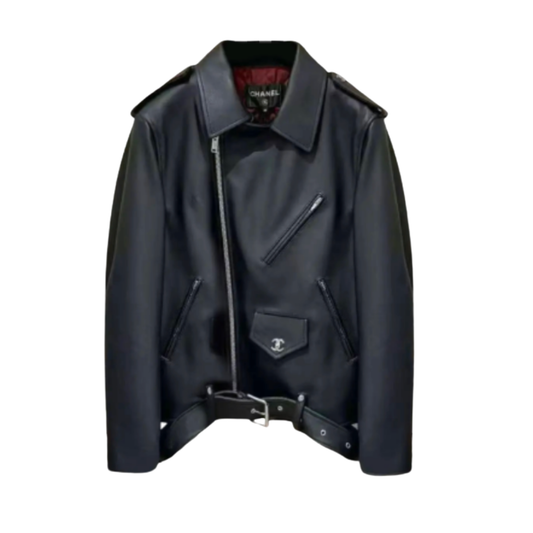 Chanel Calf Skin black jacket size 38