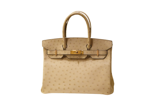 Hermes Birkin 30 Ostrich Parchemin