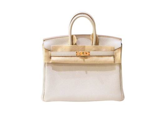 Hermes Birkin 25 Togo Beton B Stamp