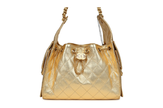 Chanel Handbag25 Gold Small Grained Calfskin & Gold Tone