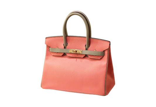 Hermes Birkin 30 SPO Epsom Rose Azalle x Gris Mouette