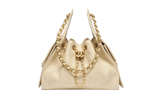 Chanel Handbag25 Beige Small Grained Calfskin & Gold Tone