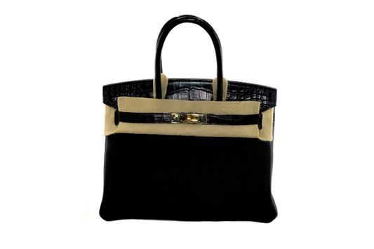 Hermes Birkin 30 Togo Touch Matte Alligator Black