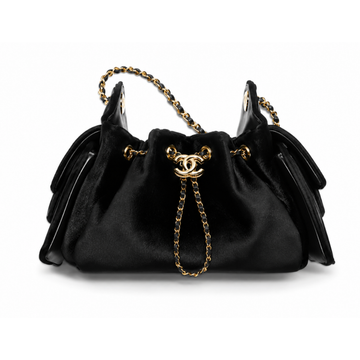 CHANEL HandBag 25 Black Lambskin Minitasche