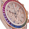 Rolex Daytona Rose Gold Rainbow Diamond Pave Dial 40mm