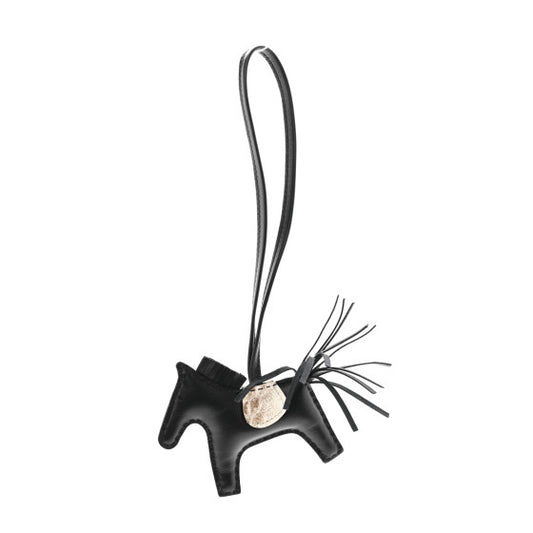 Hermes Rodeo Charm Himalaya Black