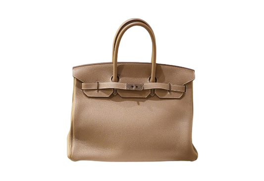 Hermes 35 Taurillon Clemence Etoupe