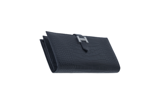 Hermes Bearn Soufflet Aligator Matte Alligator