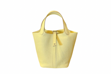 Hermes Picotin Rock PM Taurillon Clemence Jaune Milton