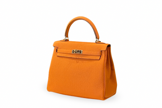 Hermes Kelly 25 Togo Orange W stamp