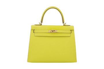 Hermes Kelly 25 Sellier Epsom Lime