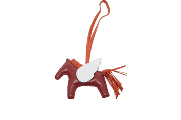 Hermes Pegasus Charm Red/White/Brown