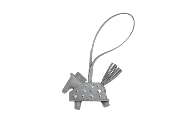 Hermes Rodeo Rock Charm Gray/Silver Metal