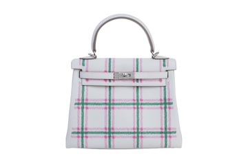 Hermes Kelly 25 Swift Tartan Check