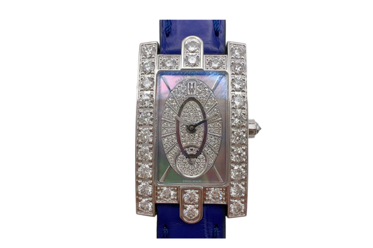 Harry Winston Avenue Eliptic 310LQW/AVEQHM21WW241 WG/Diamond Black Shell