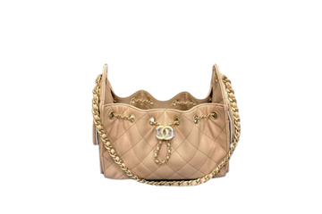 Chanel Handbag 25 Beige Mini Caviar/Gold Tone