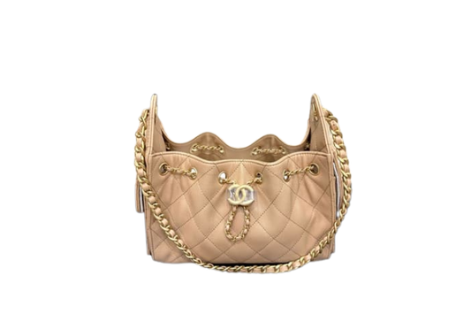 Chanel Handbag 25 Beige Mini Caviar/Gold Tone