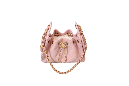 Chanel Handbag 25 Light Pink Mini Grained Calf Skin & Gold Tone