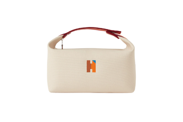 Hermes Brid a Black GM Canvas Orange/Blue/Brown