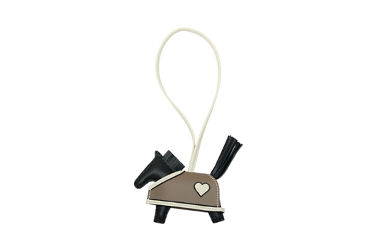 Hermes Rodeo Cool Charm Heart Black