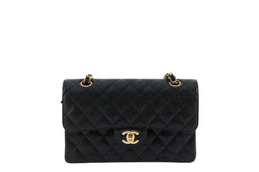 Chanel Matelasse 23 Caviar Black GHW A01113