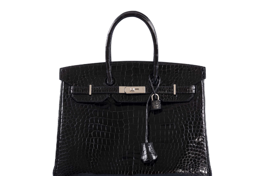 Hermes Birkin 35 Crocodile Porosus Black