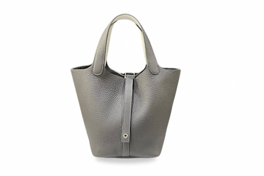Hernes Picotin PM Togo Eclat Ardoise and Gris Platine