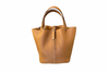 Hermes Picotin MM Taurillon Clemence Gold B Stamp