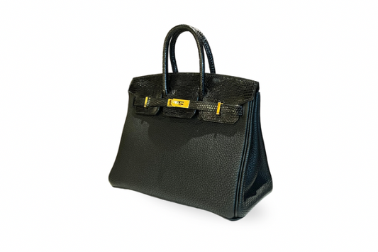 Hermes Birkin 25 Rizard Touch Black
