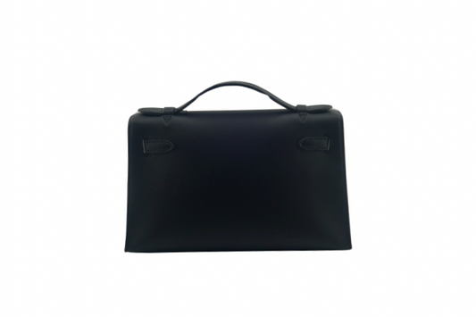 Hermes Kelly Pochette Swift Black