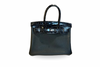 Hernes Birkin 25 Alligator Touch Togo Black B stamp