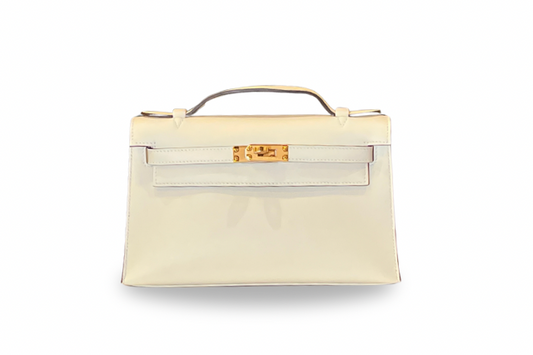 Hermes Kelly Pochette Swift Craie