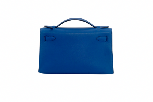 Hermes Kelly Pochette Swift Blue France