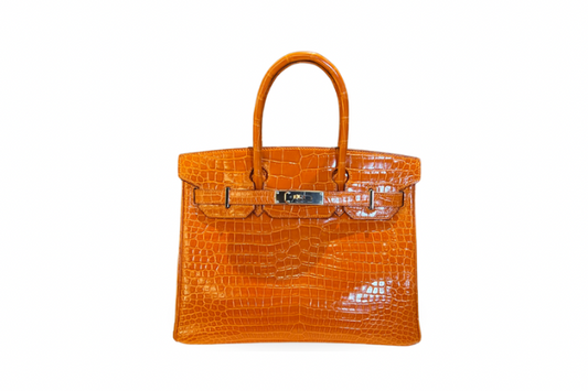 Hermes Birkin 30 Crocodile Porosus Orange