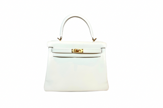 Hermes Kelly 25 Swift Inner Stich New White W Stamp