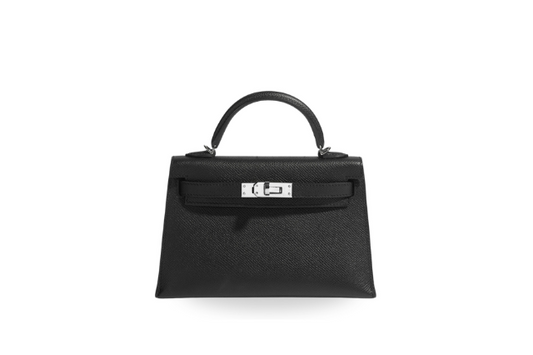 HERMES Mini Kelly Ⅱ Epsom Black B stamp