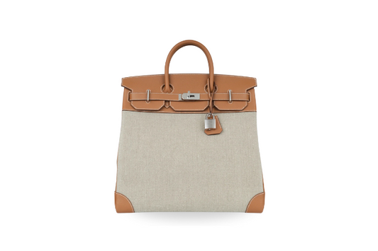 Hermes Birkin 40 Haut a Courroies HAC Veau Evergrain Ecru Gold PHW