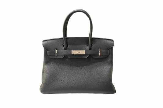 Hermes Birkin 30 Togo Verso Noir/Pink