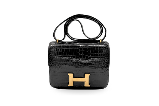 Hermes Constance 3 Black Crocodile