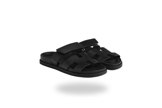 Hermes Chypre Sandals Black For Men